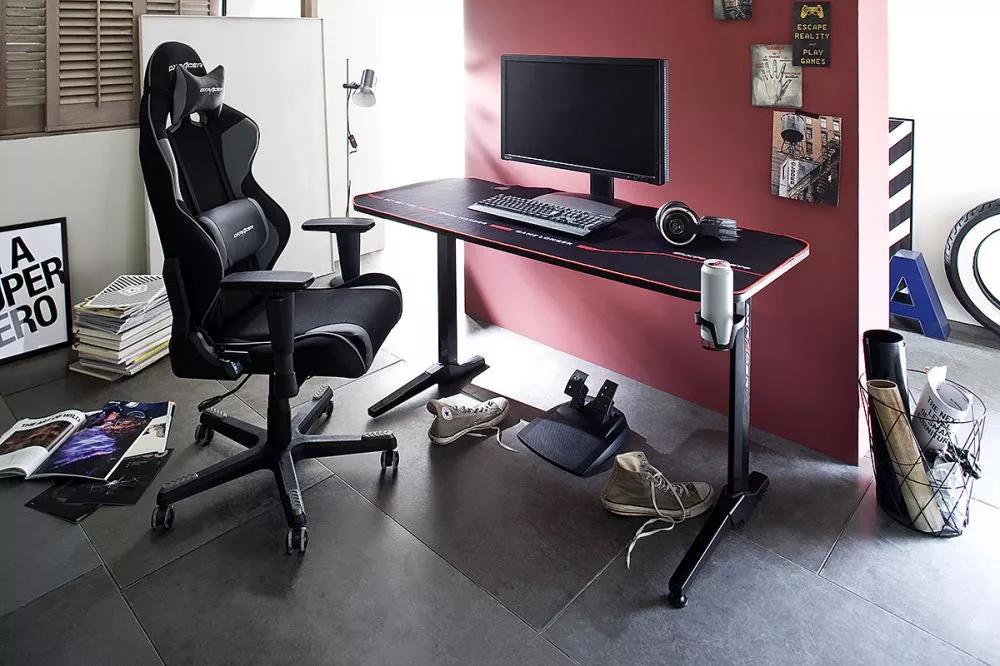 Galds DX Racer 2 · Antracīts · 140 × 75 × 65 cm