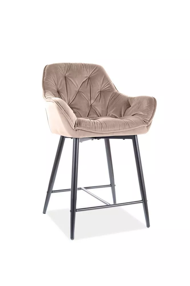 Krēsls Cherry H-2 Velvet · Bēšs · 86 × 56 × 42 cm