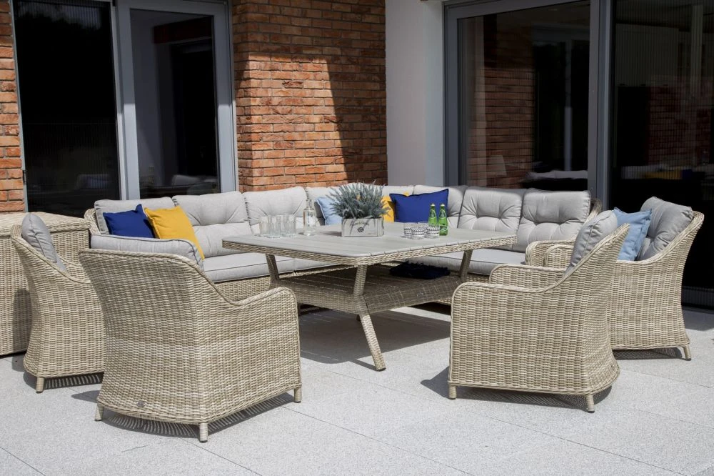 Terases mēbeles Windsor Garden Korpusa krāsa: bēšs, Elementu krāsa: bēši pelēks, · 85 cm