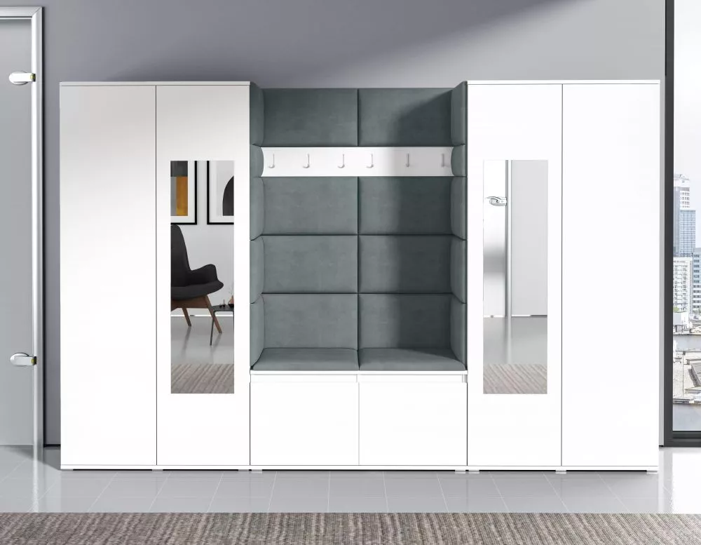 Apavu plaukts Emi 10 Trinity Korpusa krāsa: balts, · 280 × 185 × 40 cm