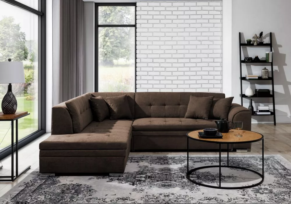 Dīvāns Pieretta Premium Standard · Brūns · 205 × 260 × 80 cm