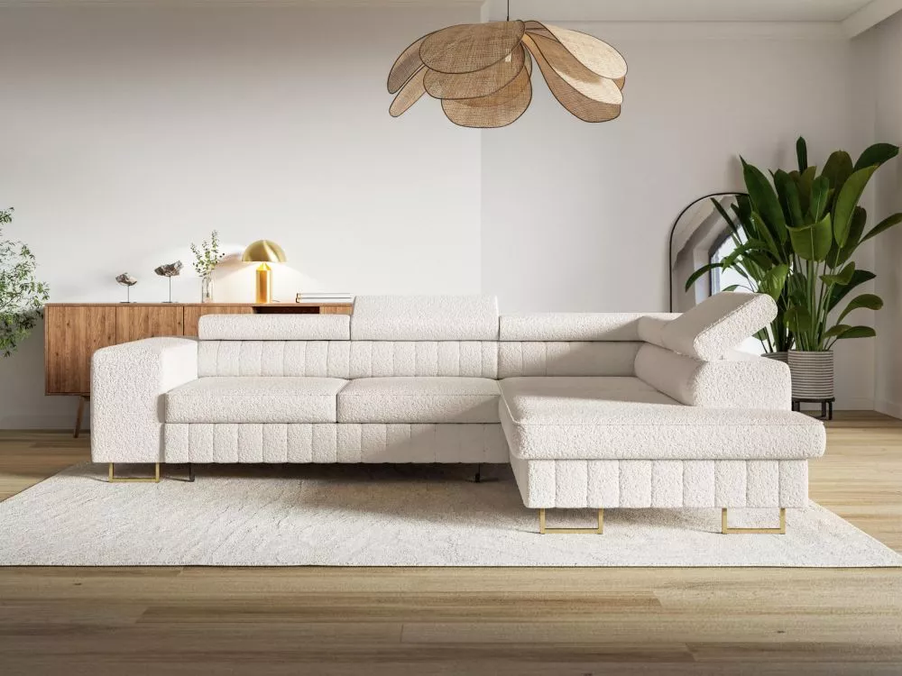 Dīvāns Noel Standard · Balts krēms · 200 × 270 × 70 cm