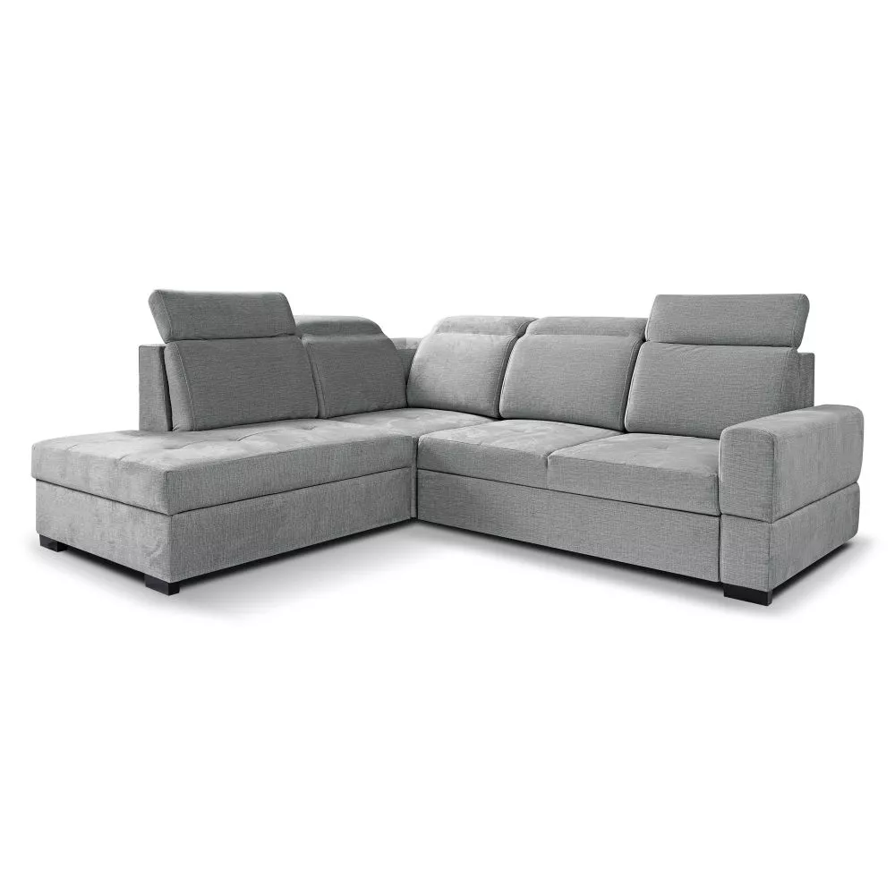 Dīvāns Axel L Standard · Sudrabs · 220 × 250 × 90 cm