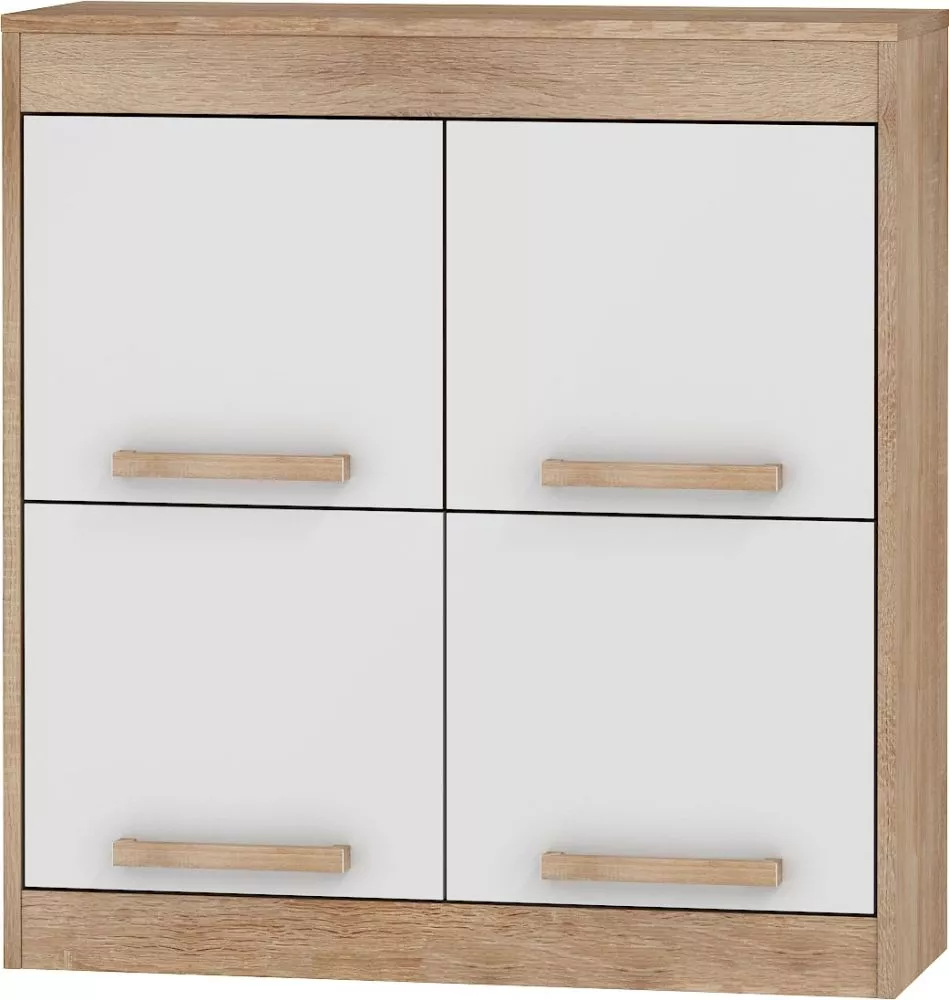 Plaukts Maximus MXS 41 · Sonoma + balts spīdums · 80 × 84.3 × 28.1 cm
