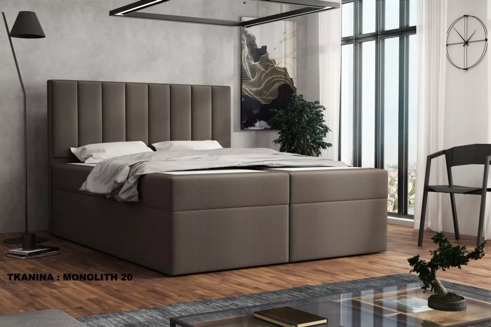Gulta Silmo Premium Standard Guļamvietas platums: 160 cm, Guļamvietas garums: 200 cm, · Brūns · 162 × 210 × 120 cm