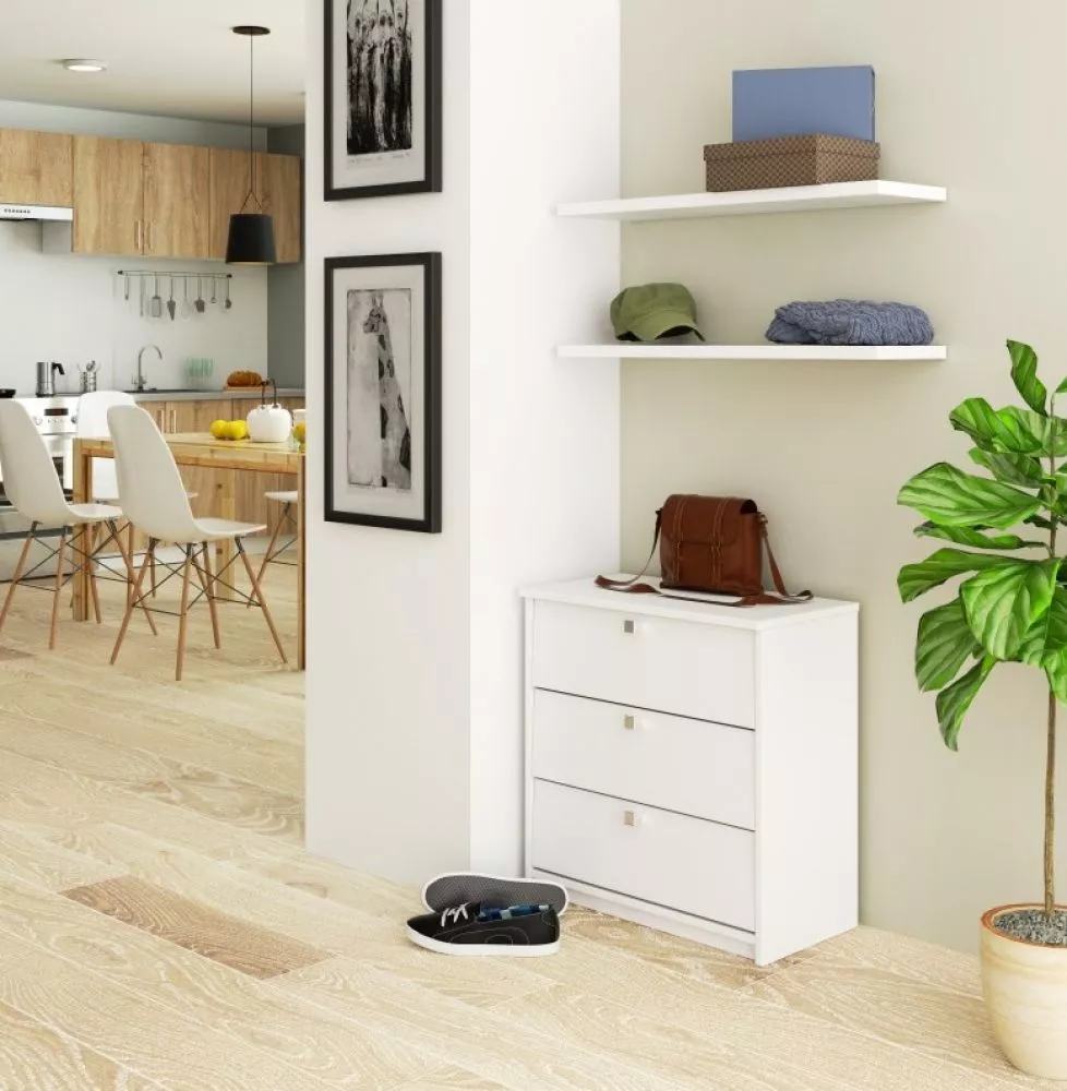 Apavu plaukts Mini 60 · Balts · 60 × 62 × 31 cm