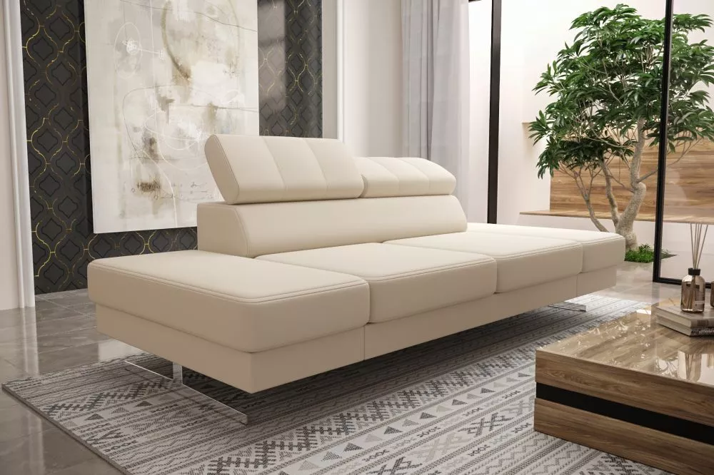 Dīvāns Emporio 2 Sofa Standard · Gaišais krēms · 100 × 250 × 79 cm