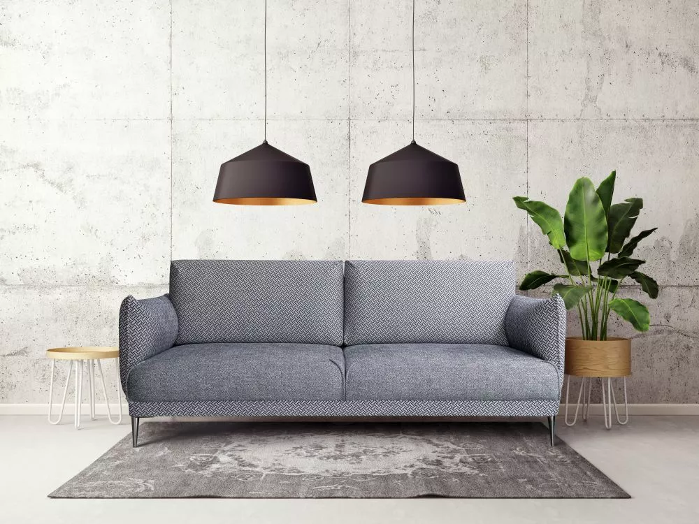 Dīvāns Fenix 3S Standard · Pelēks · 93 × 226 × 87 cm