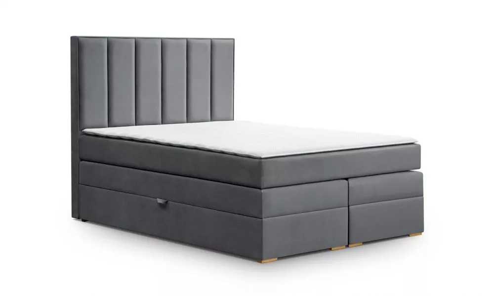 Gulta Malaga Standard Guļamvietas platums: 140 cm, Guļamvietas garums: 200 cm, · Tumši pelēks · 140 × 210 × 140 cm