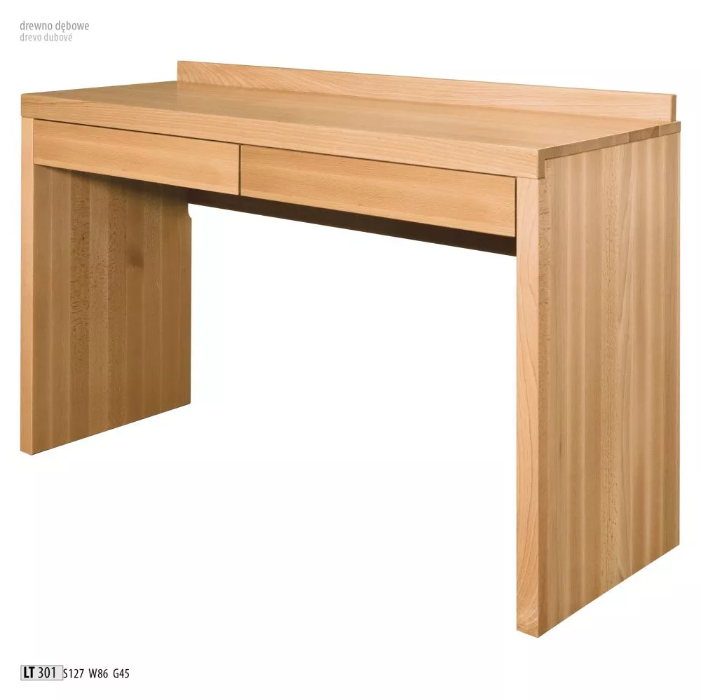 Kosmētikas galds LT 301 · Ozols · 127 × 86 × 45 cm