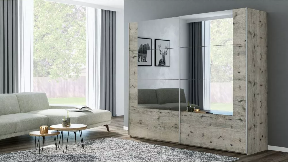 Skapis Talin · Ozols wellington · 250 × 65 × 215 cm