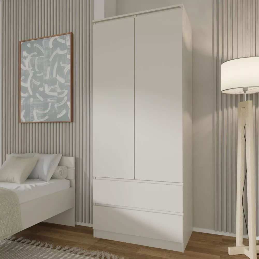 Skapis Maja SZ2D2S 80 · Kašmira · 80 × 52 × 195 cm