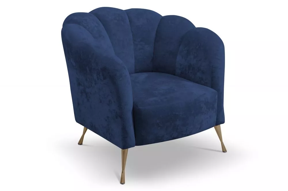 Mīksts krēsls Adria 1S Gold Standard Sēdvietas dziļums: 58 cm, · Zils · 87 × 83 × 78 cm