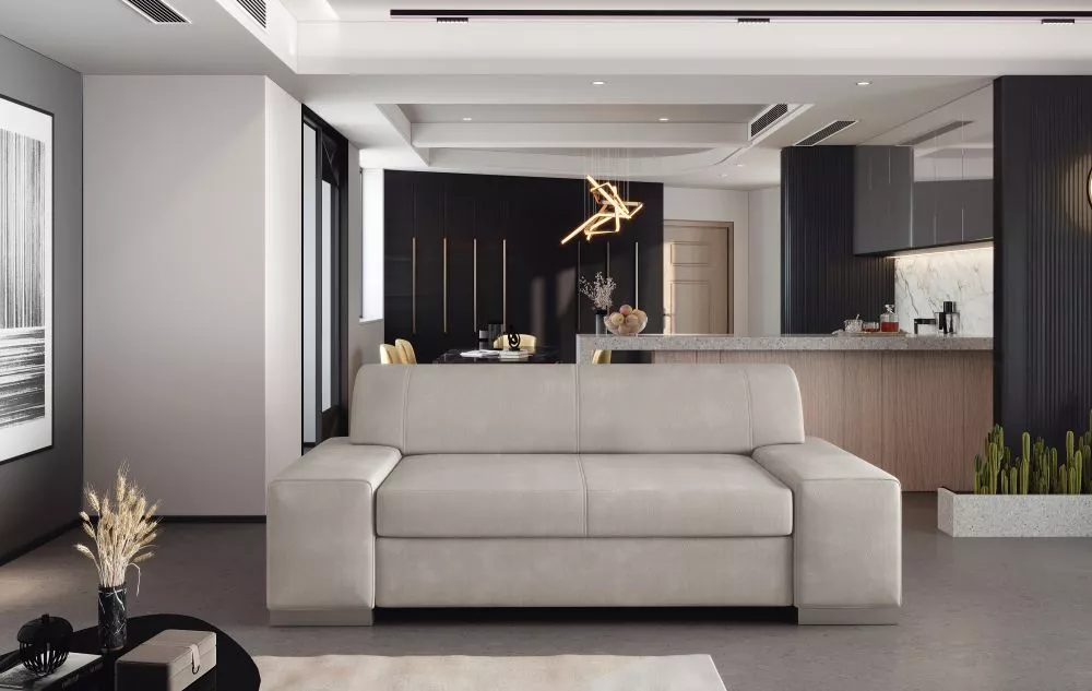 Dīvāns Porto 2S Premium standard · Krēma · 90 × 190 × 98 cm