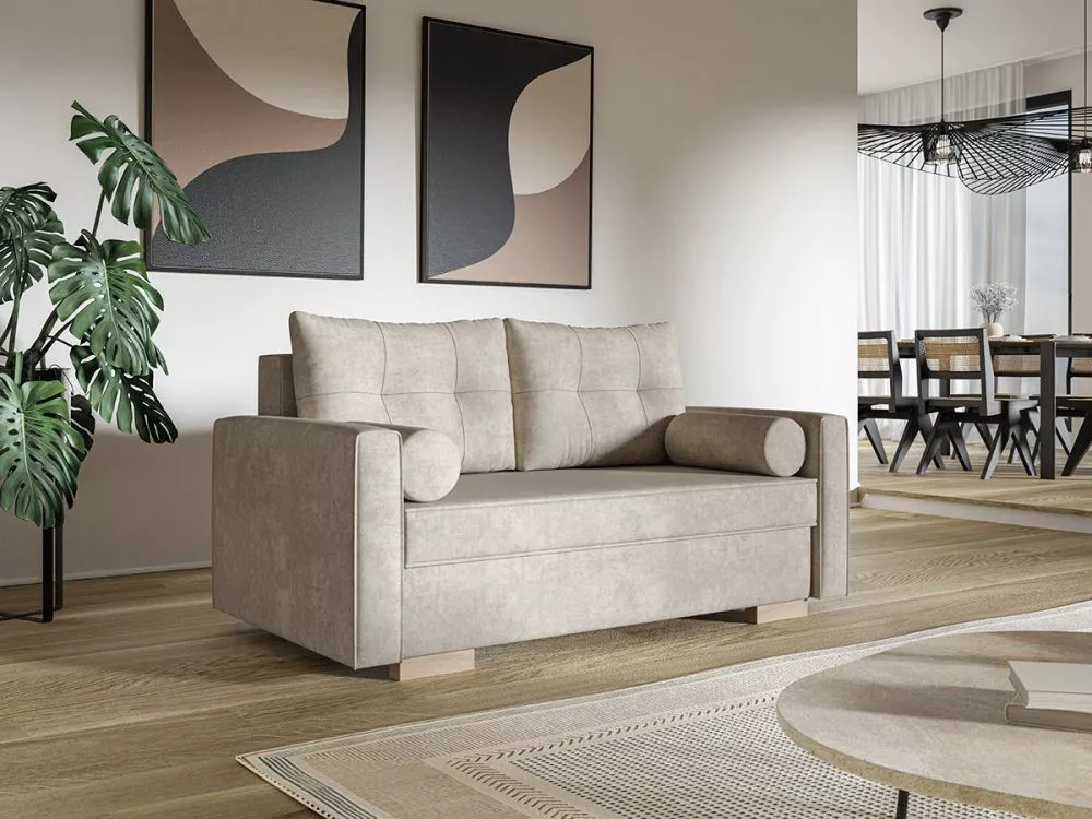 Dīvāns Comfort 2 2S Standard · Gaiši bēšs · 90 × 160 × 86 cm