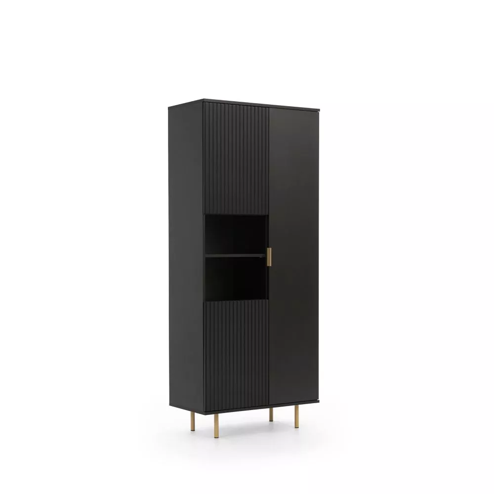 Plaukts Nubia NB-05 · Melns · 80 × 180 × 40 cm