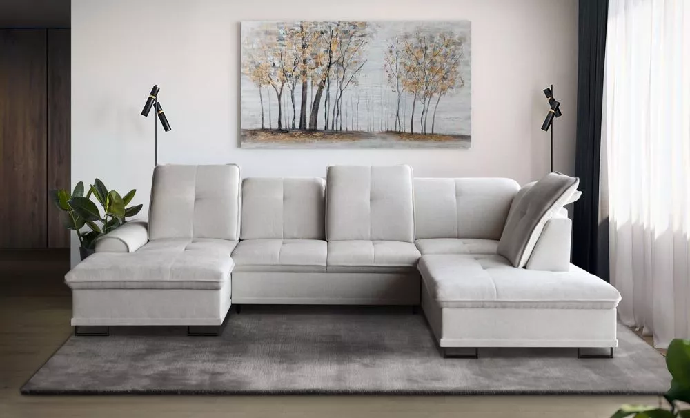 Dīvāns Boss U Standard · Bēšs · 230 × 346 × 90 cm