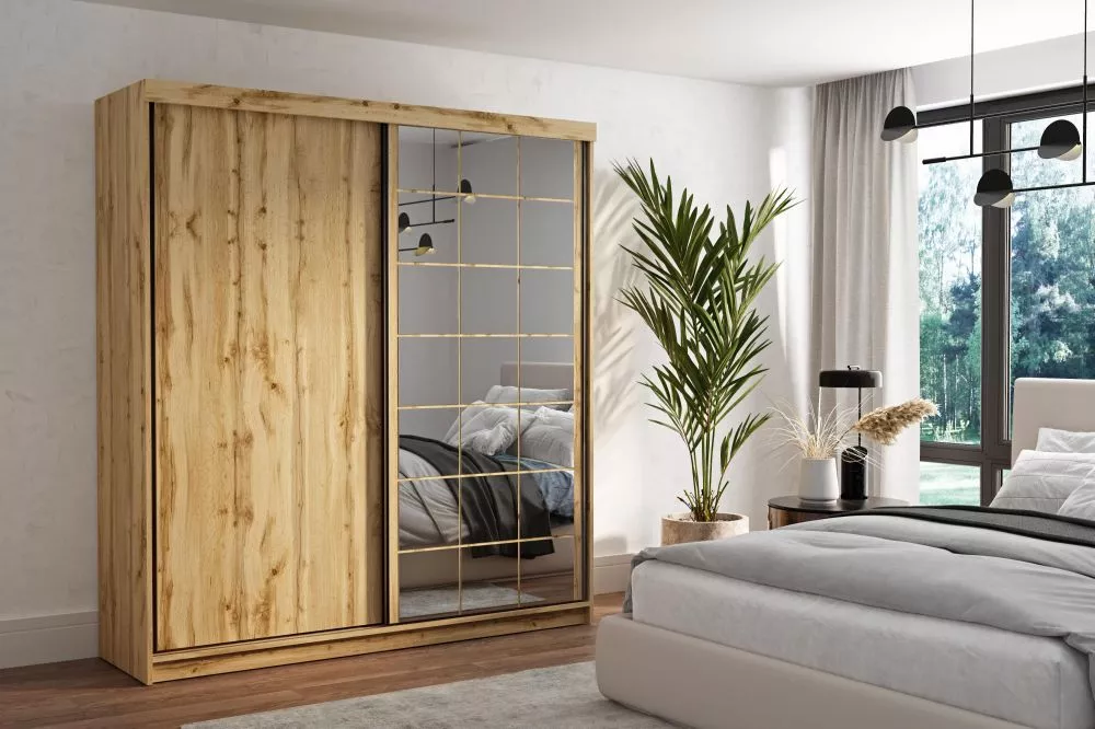 Skapis Collin Classic · Ozols votāns · 200 × 62 × 216 cm