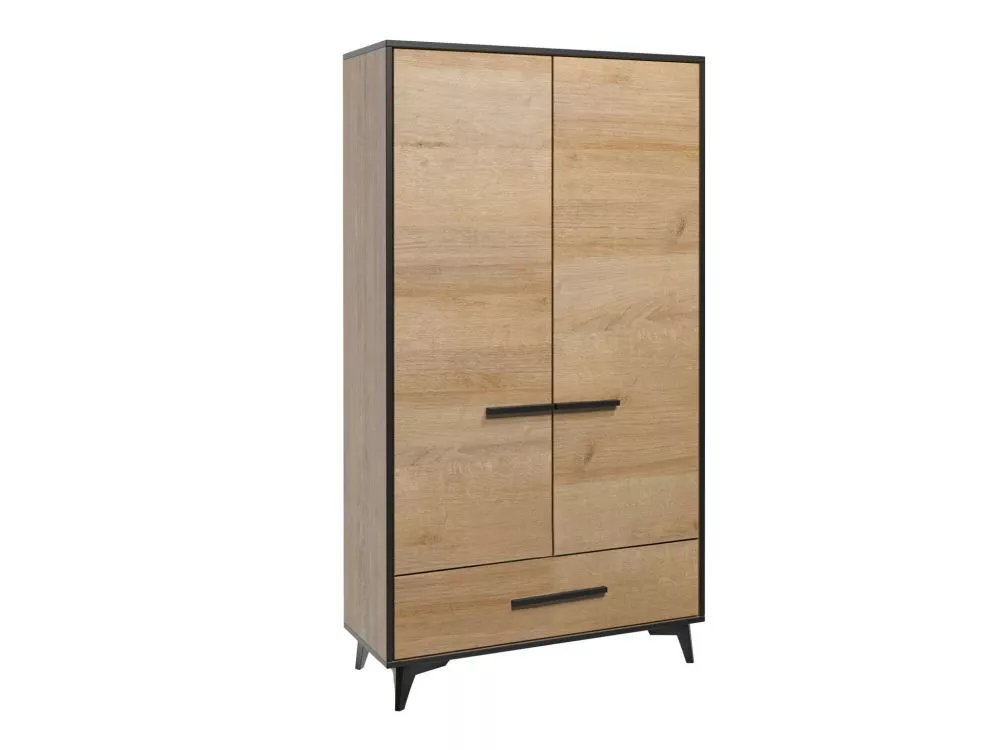 Skapis Frida 2 S2D1S · Ozols riviera · 91 × 53 × 185 cm