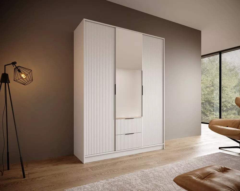 Skapis Norel · Balts · 150 × 51 × 200 cm