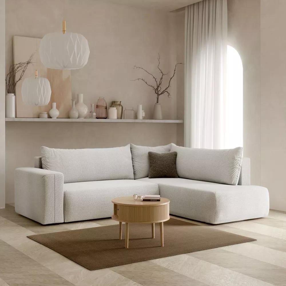 Dīvāns Torretta XL standard · Gaiši pelēks · 200 × 260 × 72 cm