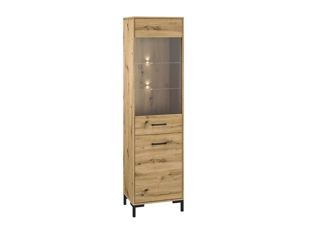 Sekcija Nevio 18 ar LED Korpusa krāsa: ozols artisan, · 55 × 41 × 200 cm