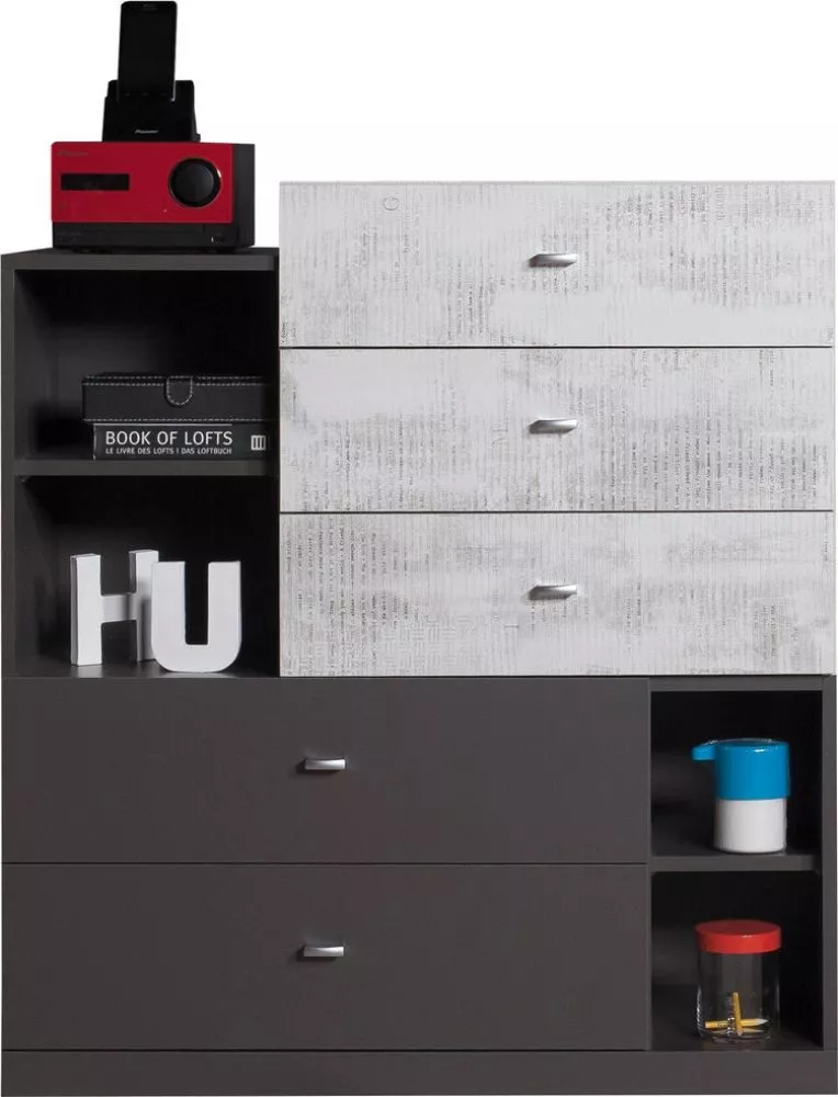 Kumode Tablo 7 Elementu krāsa: enigma, · 90 × 40 × 100 cm