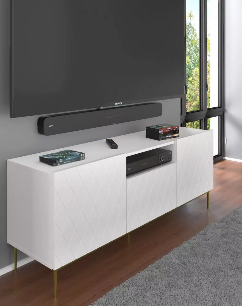 TV tumba Diuna Gold 03 · 144.5 × 40 × 60.2 cm