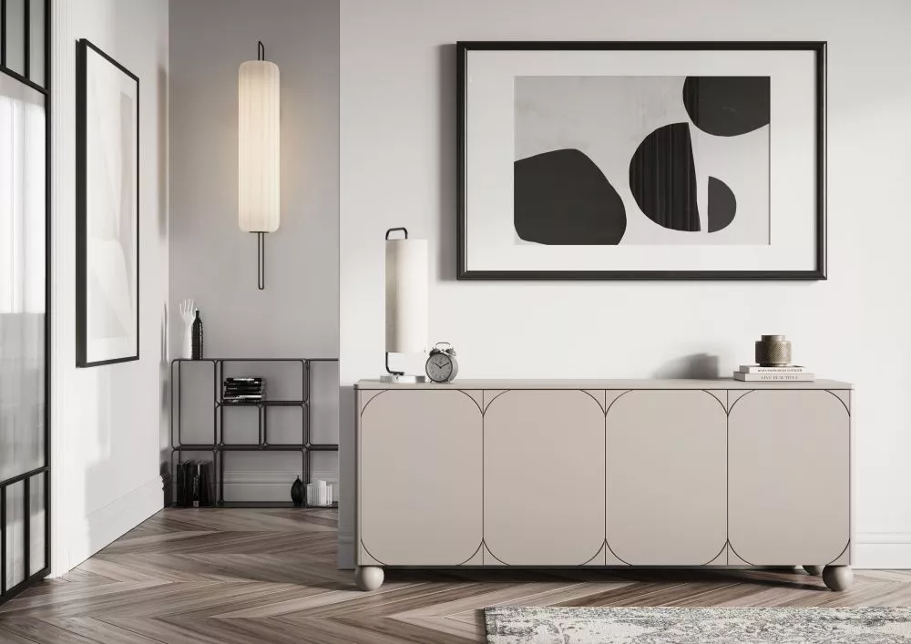 Kumode Sonatia 2 K200 4D2SZ · Gaiši bēšs · 200 × 45 × 82 cm