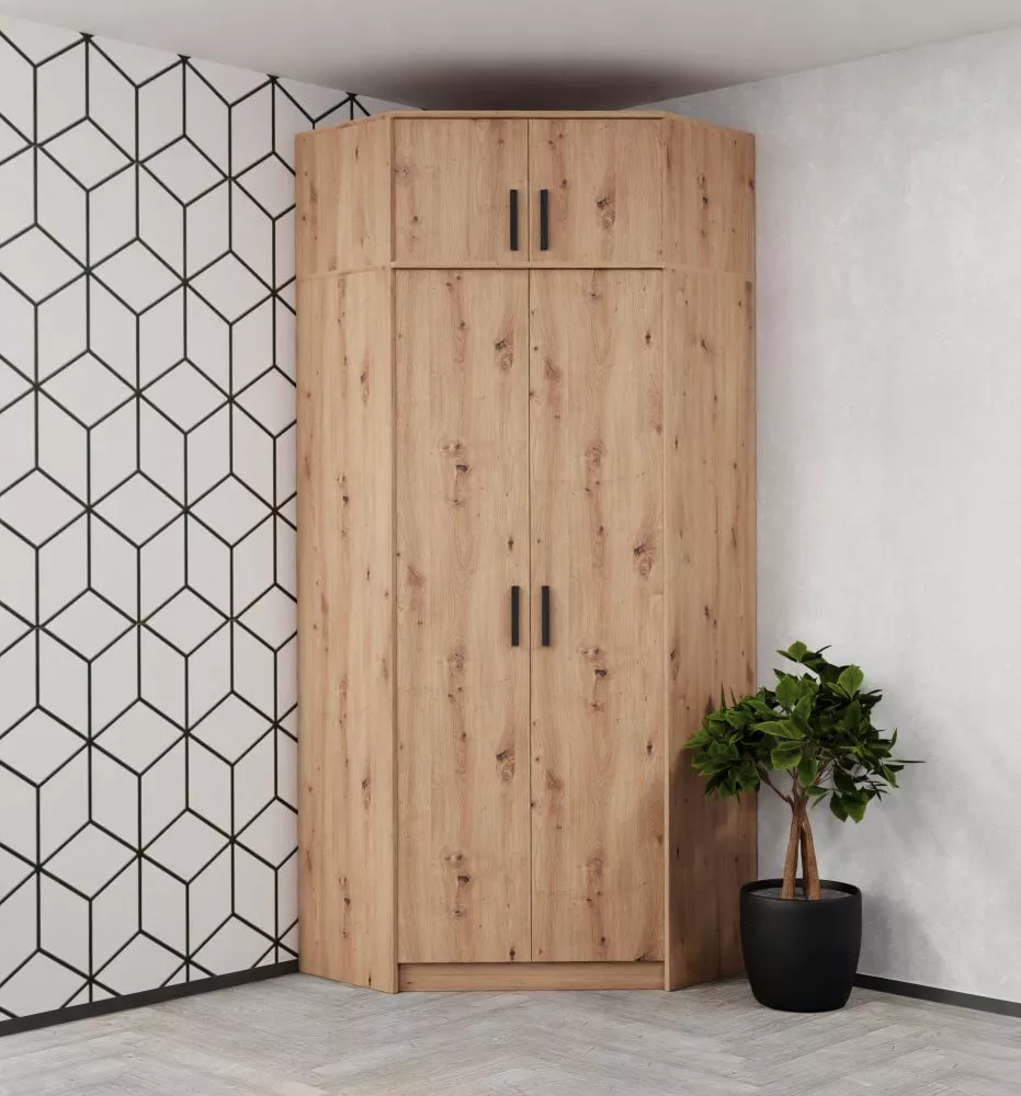 Skapis Grand G8 Lux Artisan · Ozols artisan · 91 × 91 × 235 cm