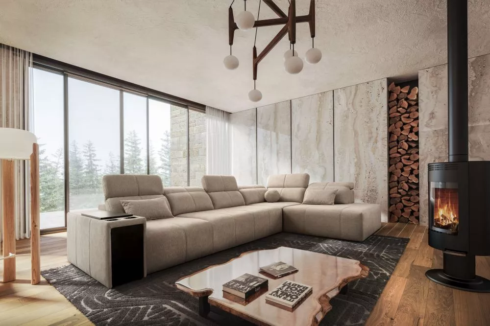 Dīvāns Mindy 11 Standard · Bēšs · 230 × 350 × 77 cm