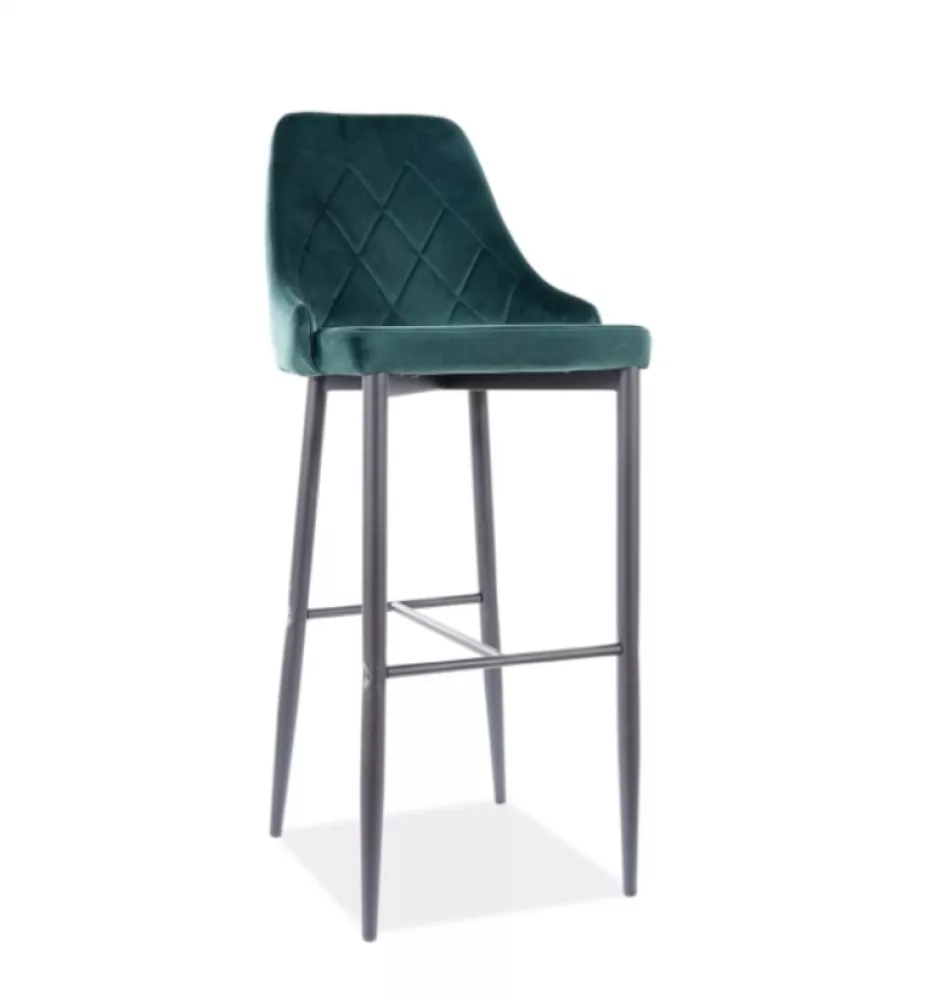 Krēsls Trix B H-1 Velvet Auduma numurs: Bluvel 78, · Zaļš · 46 × 42 × 109 cm