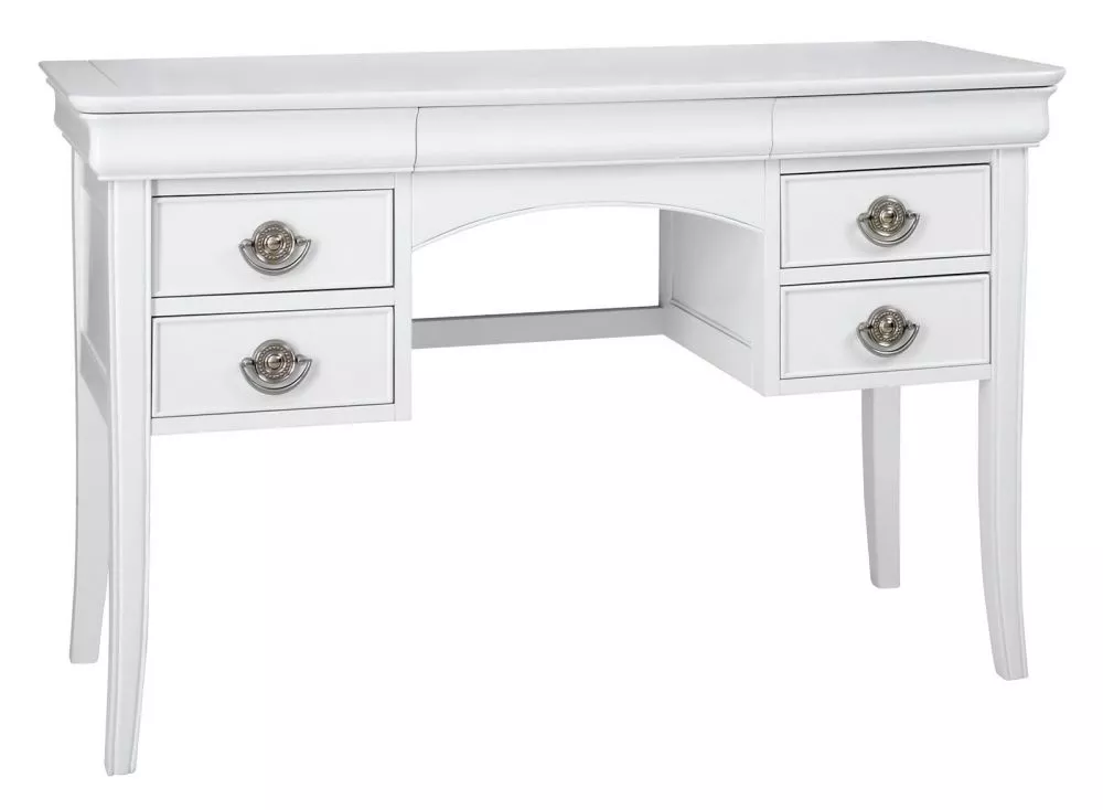 Kosmētikas galds Chantilly CHA 06-9 · Balts · 124 × 79 × 51 cm