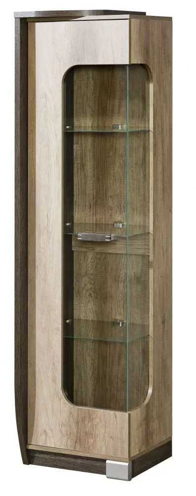 Sekcija Romero R2 ar LED · Arusha + ozols canyon · 50 × 46 × 192.5 cm