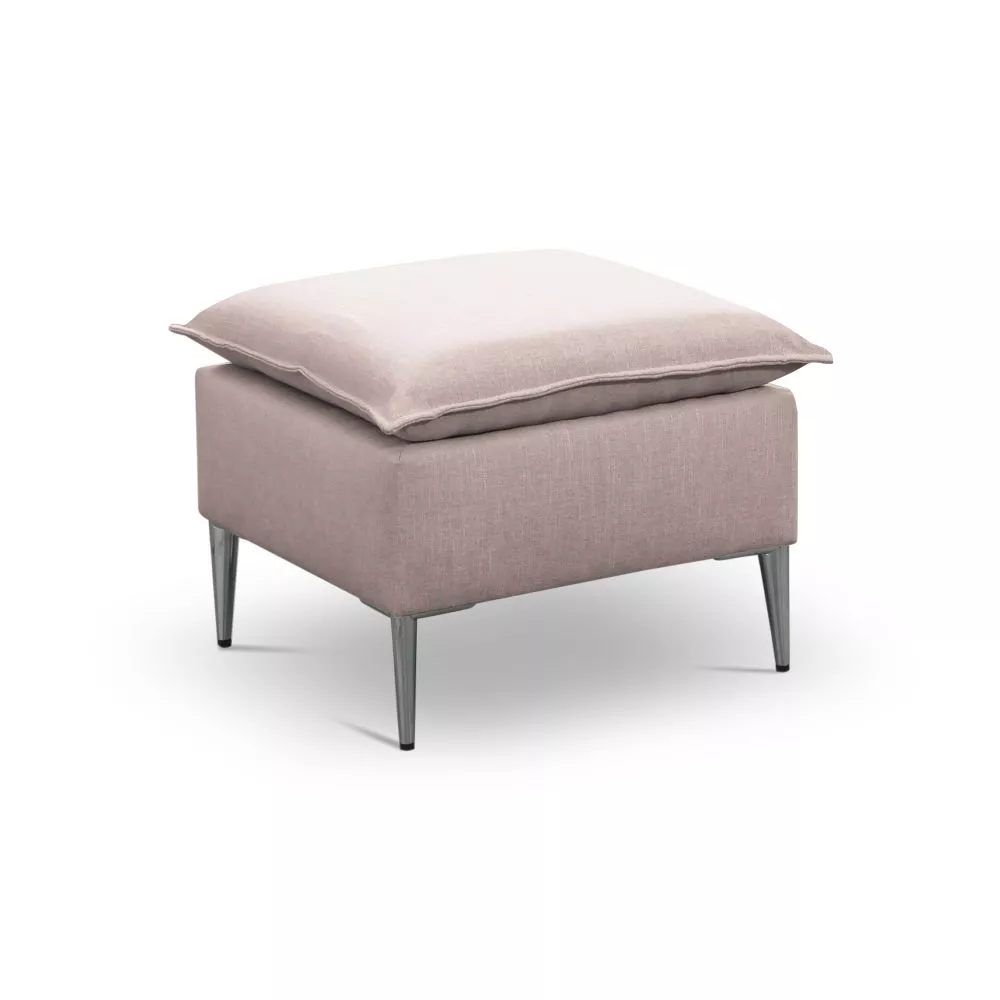 Pufs Bregi P Silver Standard Auduma numurs: Terra 10, · Rozā · 50 × 45 × 50 cm