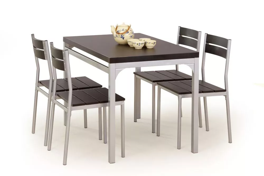 Komplekts Malcolm Personu skaits: 4, Materiāls: tērauds + MDF, · Venge