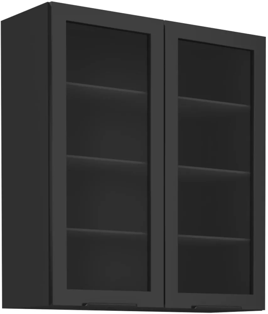 Virtuves skapis Monza 80 GS 2F · Melna