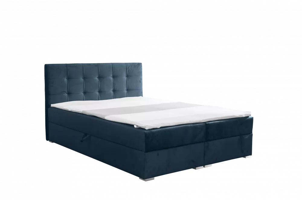 Gulta Vario Boxspring Standard Guļamvietas platums: 180 cm, Guļamvietas garums: 200 cm, · Tirkīzs · 180 × 207 × 110 cm