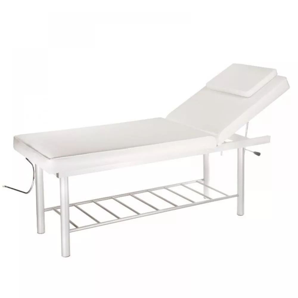 Kosmetologu kušete BW-218 · Balts · 62 × 180 × 61 cm
