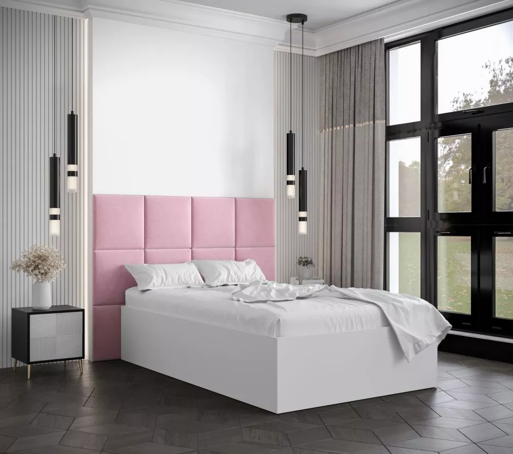Gulta Bella 4 ar stelāžu Guļamvietas platums: 120 cm, Korpusa krāsa: balts, Guļamvietas garums: 200 cm, stelāžas tips: k