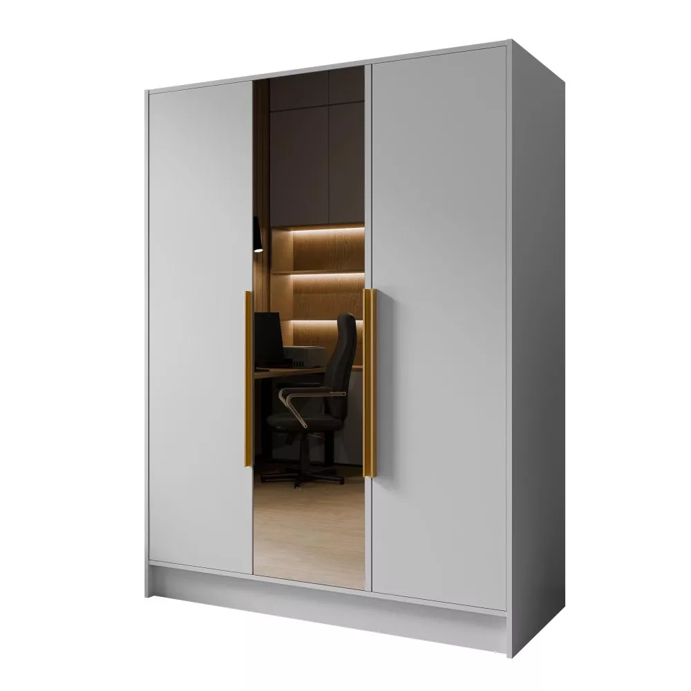 Skapis Lusso 150 · Balts · 150 × 51 × 200 cm