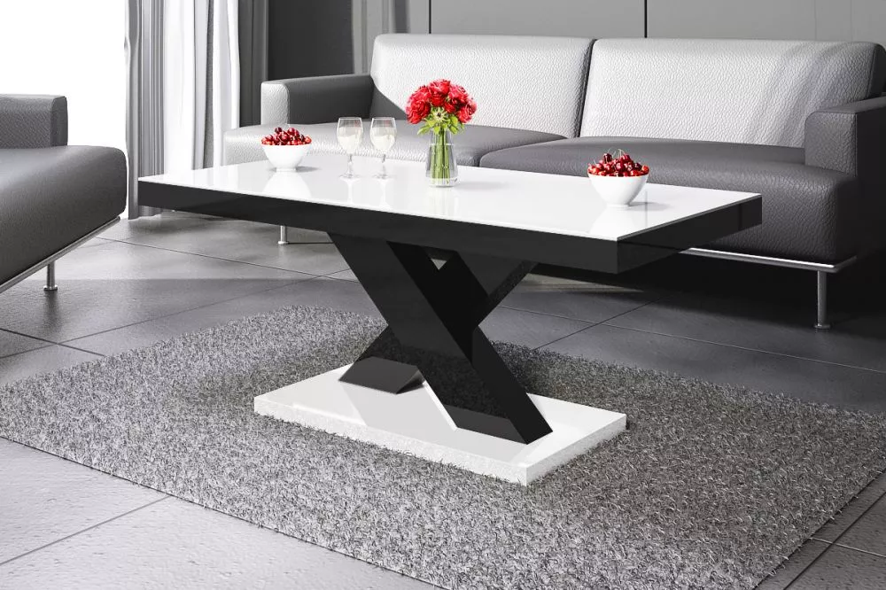 Žurnālgalds Xenon Mini Gloss Korpusa krāsa: balts, · 120 × 60 × 49 cm
