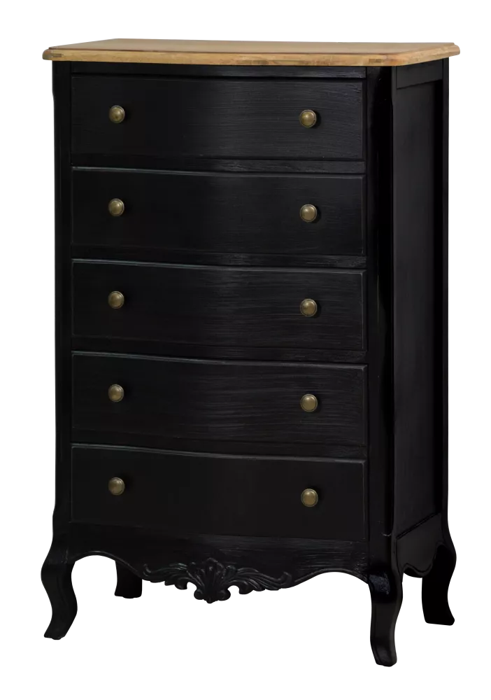 Kumode Sorrento SO011B · Melns + bēšs · 67 × 41 × 103 cm