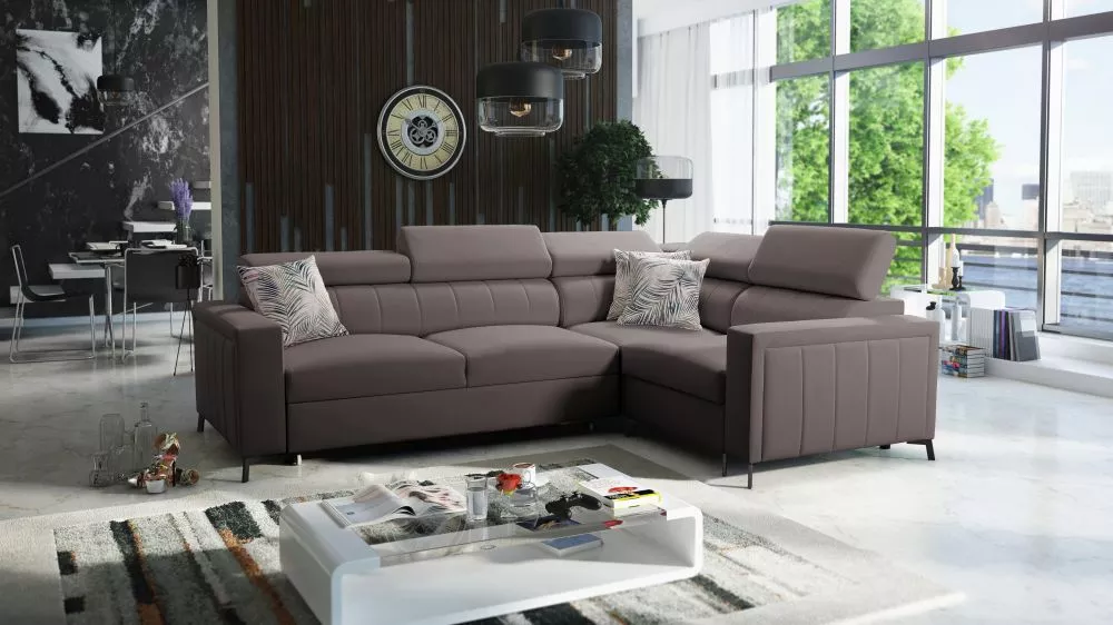 Dīvāns Baltico 2 Premium Standard · Brūns · 198 × 275 × 83 cm