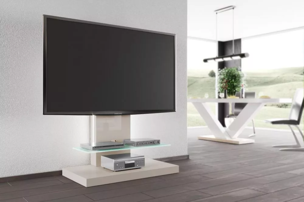 TV tumba Marino Max ar LED · Kapučino · 100 × 55 × 134 cm