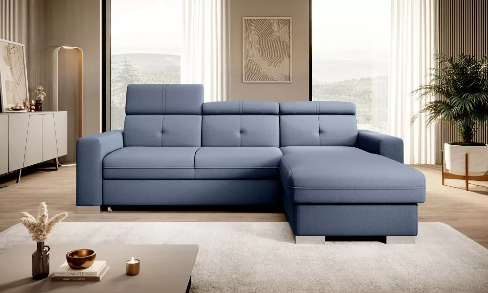 Dīvāns Fresia Comfort Standard · Zils · 176 × 247 × 104 cm
