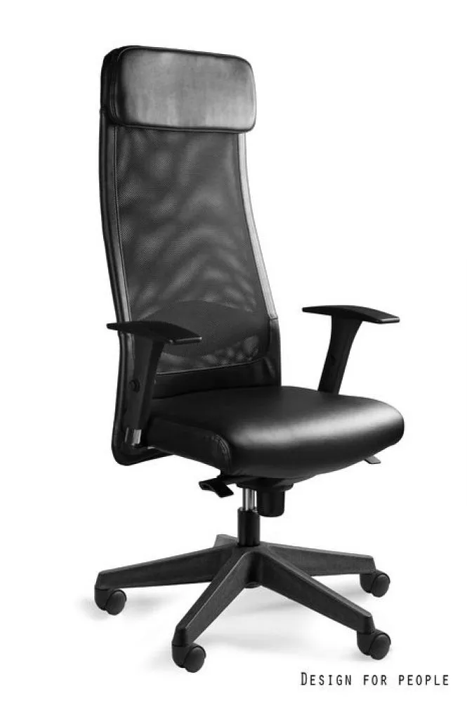 Datorkrēsls Ares Soft Leather Sēdvietas platums: 53 cm, · Melns · 65 × 48 × 125 cm
