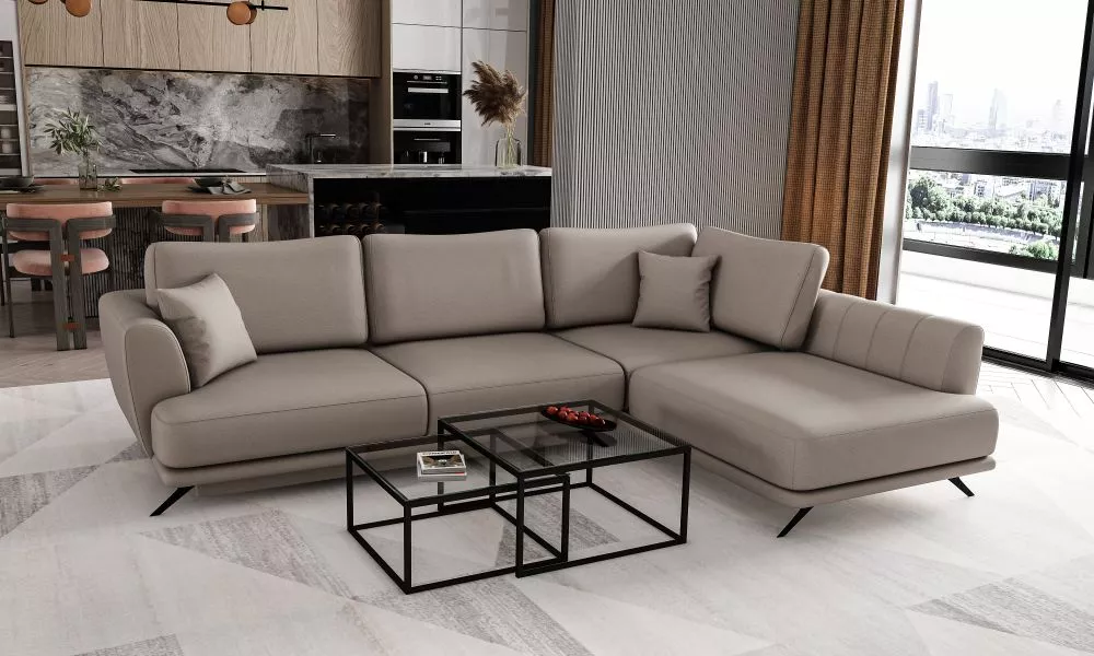 Dīvāns Larde Premium Standard · Kapučino · 178 × 280 × 90 cm