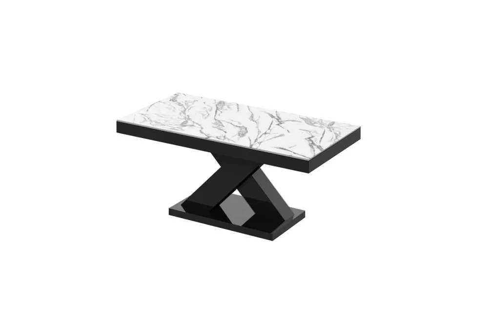 Žurnālgalds Xenon Mini Gloss Korpusa krāsa: balts marmors, · 120 × 60 × 49 cm