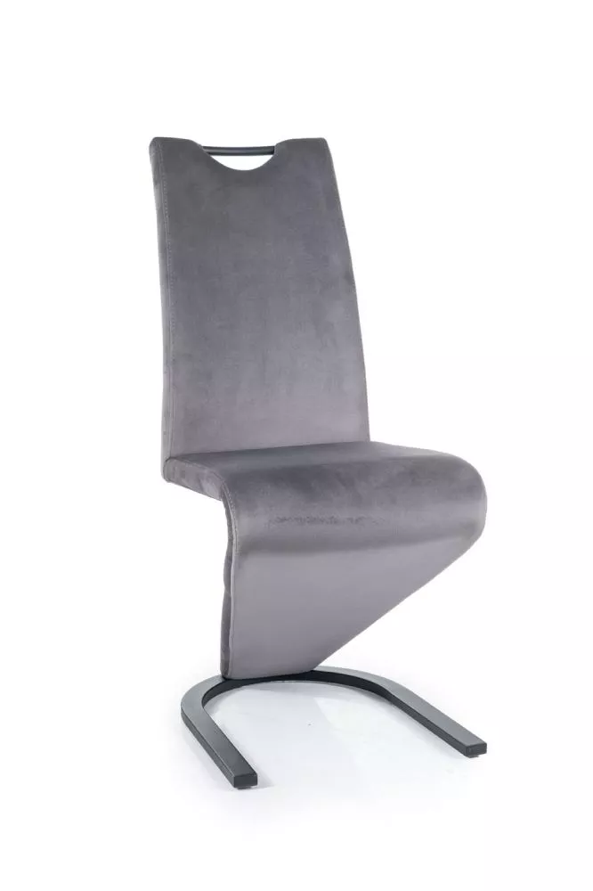 Krēsls H-090 Velvet · Pelēks · 102 × 43 × 65 cm